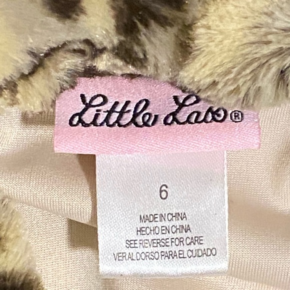 Little Lass Leopard print faux fur vest - Picture 3 of 7